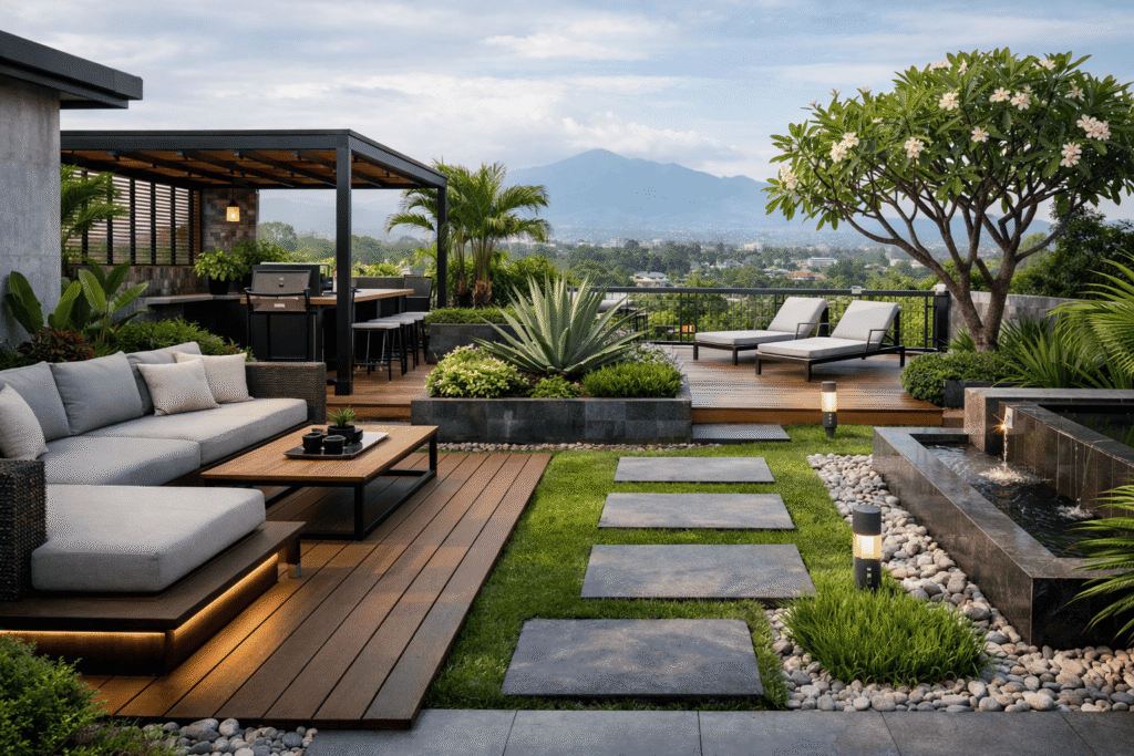 Ide Desain Taman Atap Modern Memaksimalkan Ruang di Bogor