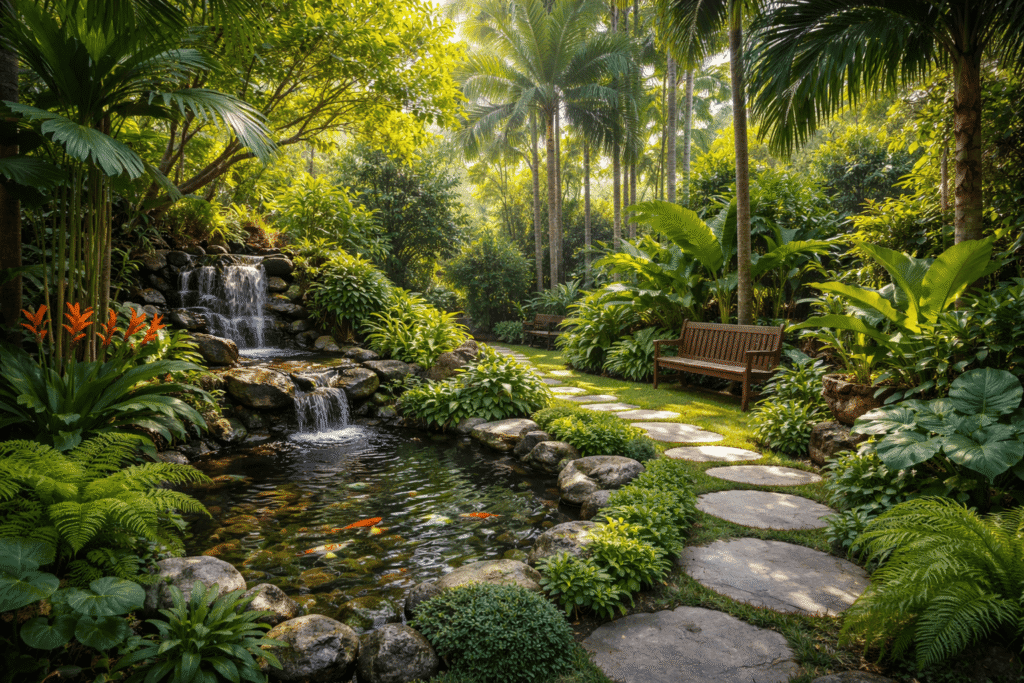 Inspirasi Desain Taman Tropis Asri dan Sejuk untuk Iklim Bogor