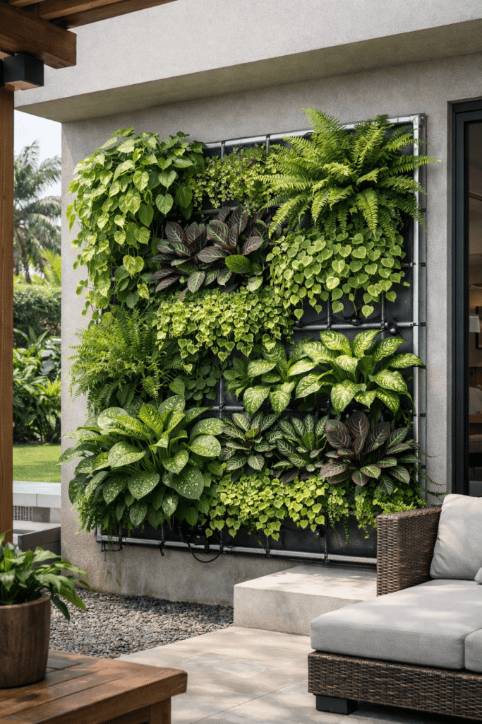 Vertical Garden Estetik dan Fungsional Area Rumah di Bogor